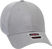 OTTO 83-605 Deluxe Cotton Twill Low Profile Air Mesh Back Cap - Gray - Gray / One Size Fits Most