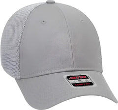 OTTO 83-605 Deluxe Cotton Twill Low Profile Air Mesh Back Cap - Gray - Gray / One Size Fits Most
