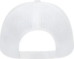 OTTO 83 605 Deluxe Cotton Twill Low Profile Air Mesh Back Cap White White / One Size Fits Most