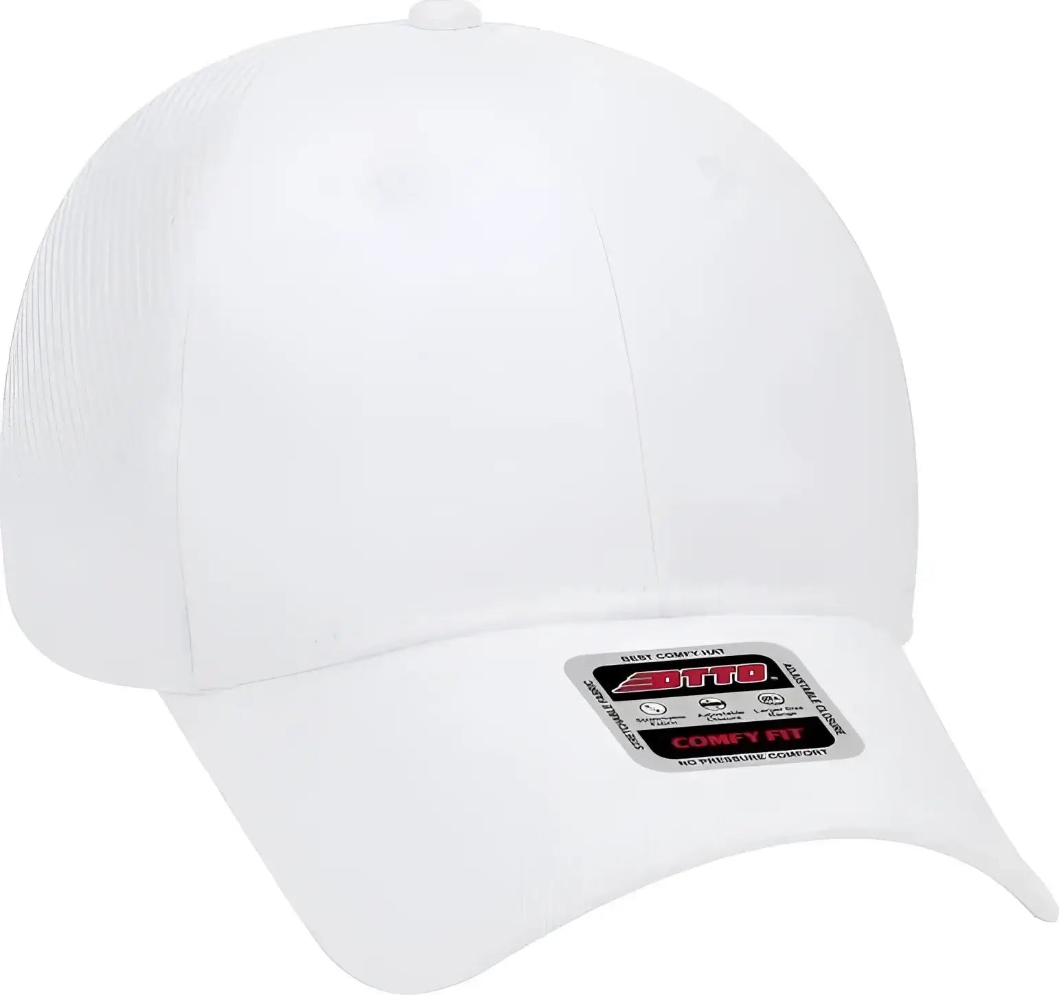 OTTO 83 605 Deluxe Cotton Twill Low Profile Air Mesh Back Cap White White / One Size Fits Most
