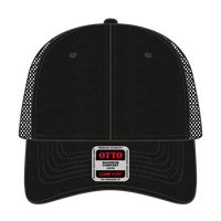 OTTO 83-605 ’OTTO Comfy Fit’ 6 Panel Low Profile Baseball Cap - Black - Black / 6 1/2’’ - 7 5/8’’