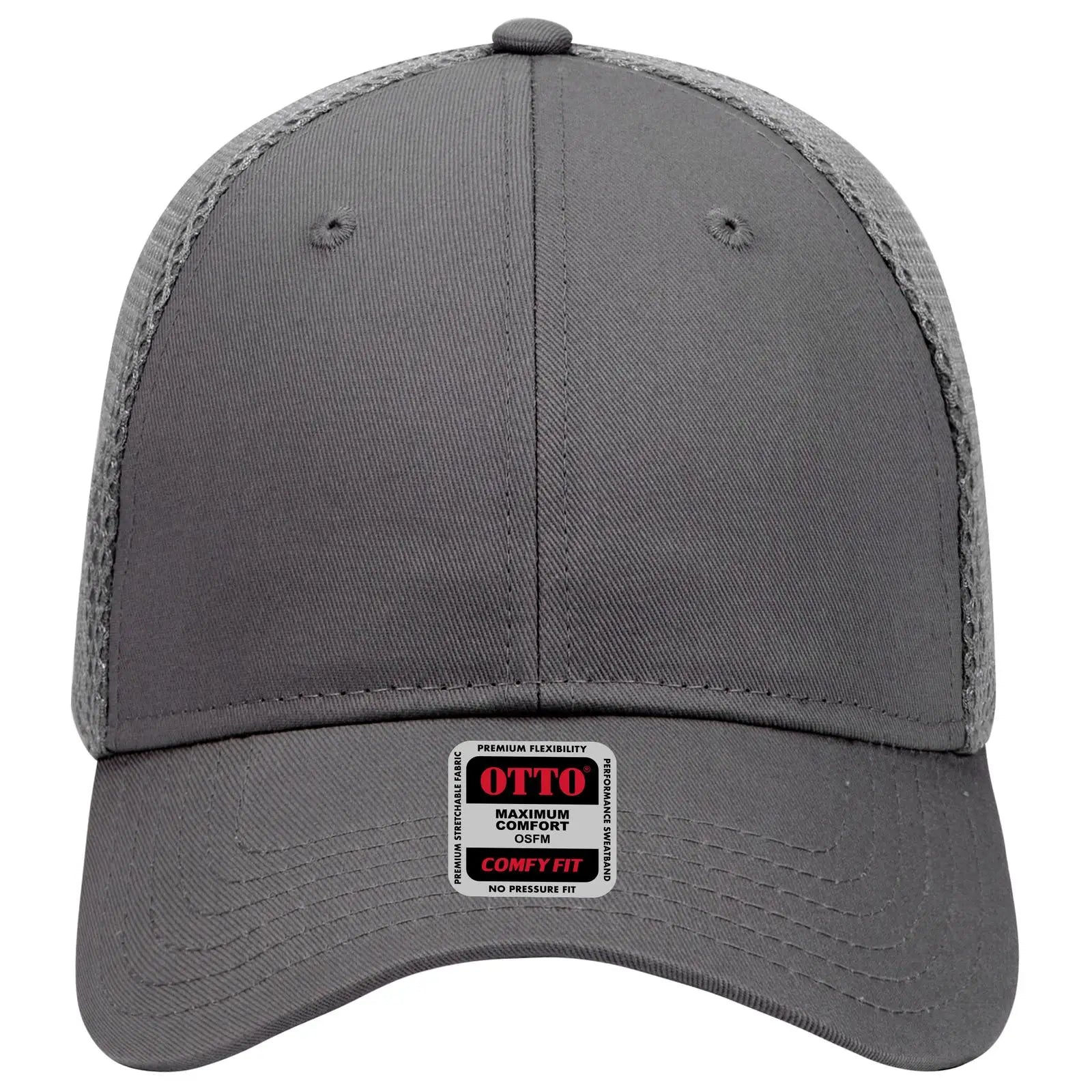 OTTO 83-605 ’OTTO Comfy Fit’ 6 Panel Low Profile Baseball Cap - Char. Gray - Char. Gray / 6 1/2’’ - 7 5/8’’