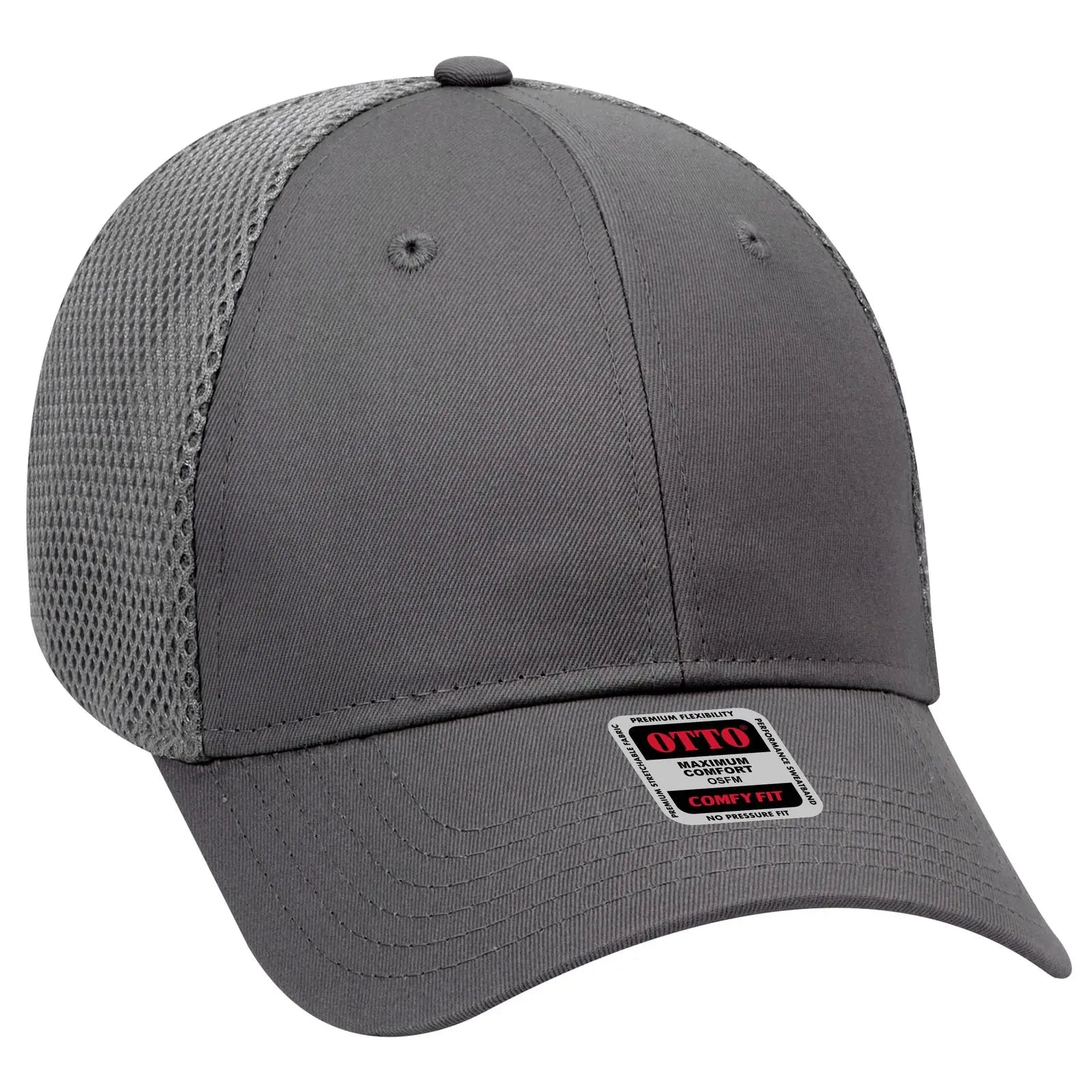 OTTO 83-605 ’OTTO Comfy Fit’ 6 Panel Low Profile Baseball Cap - Char. Gray - Char. Gray / 6 1/2’’ - 7 5/8’’