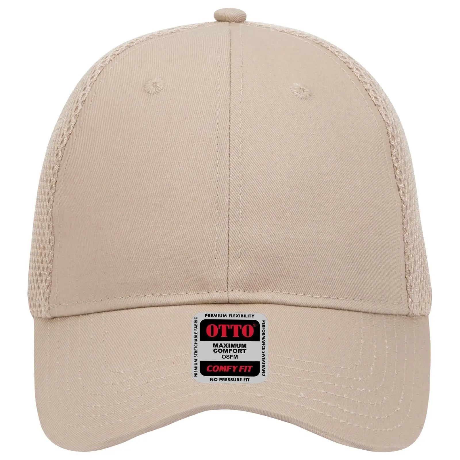OTTO 83-605 ’OTTO Comfy Fit’ 6 Panel Low Profile Baseball Cap - Khaki - Khaki / 6 1/2’’ - 7 5/8’’