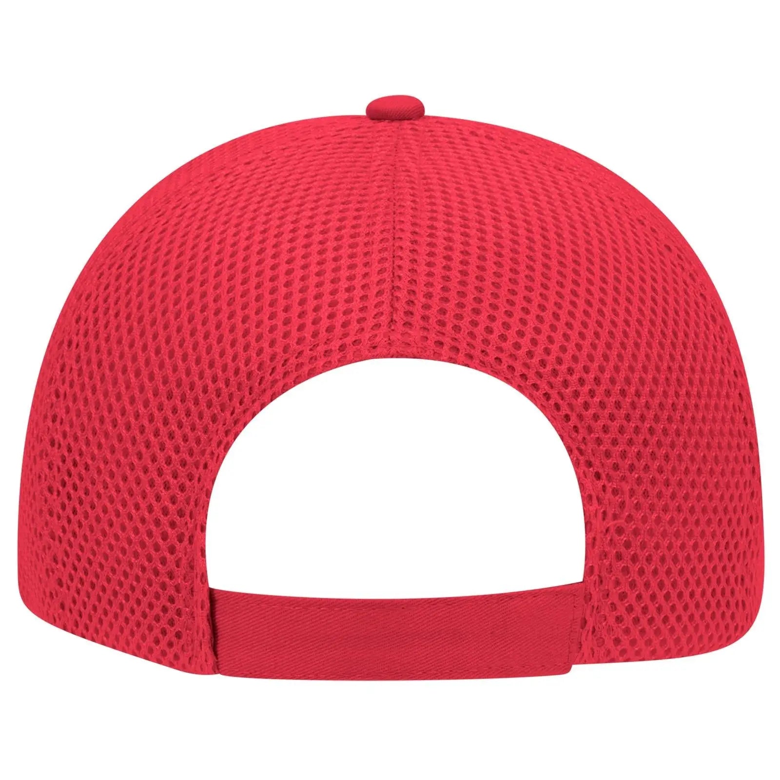OTTO 83-605 ’OTTO Comfy Fit’ 6 Panel Low Profile Baseball Cap - Red - Red / 6 1/2’’ - 7 5/8’’