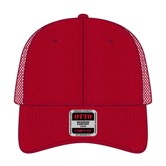 OTTO 83-605 ’OTTO Comfy Fit’ 6 Panel Low Profile Baseball Cap - Red - Red / 6 1/2’’ - 7 5/8’’