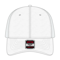 OTTO 83-605 ’OTTO Comfy Fit’ 6 Panel Low Profile Baseball Cap - White - White / 6 1/2’’ - 7 5/8’’