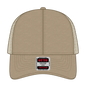 OTTO 83-942 6 Panel Low Profile Mesh Back Trucker Cap - Khaki - Khaki / 6 1/2’’ - 7 5/8’’