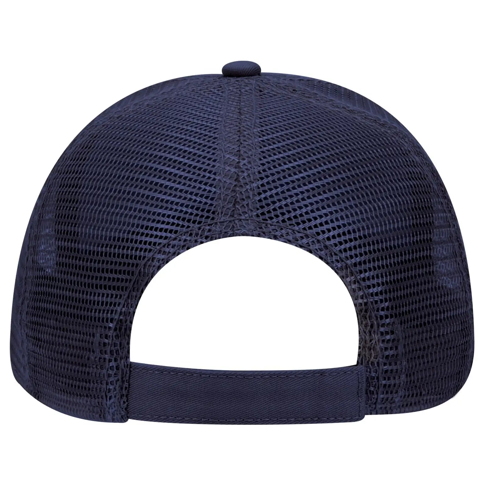 OTTO 83-942 6 Panel Low Profile Mesh Back Trucker Cap - Navy - Navy / 6 1/2’’ - 7 5/8’’