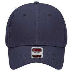 OTTO 83-942 6 Panel Low Profile Mesh Back Trucker Cap - Navy - Navy / 6 1/2’’ - 7 5/8’’
