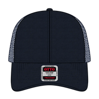 OTTO 83-942 6 Panel Low Profile Mesh Back Trucker Cap - Navy - Navy / 6 1/2’’ - 7 5/8’’