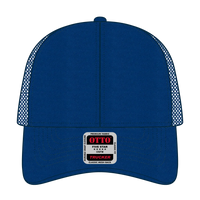 OTTO 83-942 6 Panel Low Profile Mesh Back Trucker Cap - Royal - Royal / 6 1/2’’ - 7 5/8’’