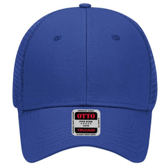OTTO 83-942 6 Panel Low Profile Mesh Back Trucker Cap - Royal - Royal / 6 1/2’’ - 7 5/8’’