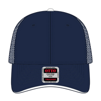 OTTO 84-482 6 Panel Low Profile Mesh Back Trucker Cap - Nvy/Nvy/Wht - Nvy/Nvy/Wht / 6 1/2’’ - 7 5/8’’