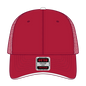 OTTO 84-482 6 Panel Low Profile Mesh Back Trucker Cap - Red/Red/Wht - Red/Red/Wht / 6 1/2’’ - 7 5/8’’