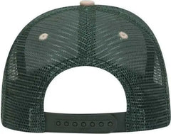 OTTO 84-482 Brushed Bull Denim Sandwich Visor Low Profile Pro Style Mesh Back Structured Firm Front Panel Cap - Dark