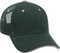 OTTO 84-482 Brushed Bull Denim Sandwich Visor Low Profile Pro Style Mesh Back Structured Firm Front Panel Cap - Dark