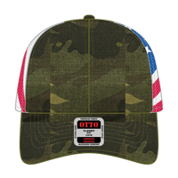 OTTO 88-1280 6 Panel Low Profile Mesh Back Trucker Cap - Camo 00816 - Camo 00816 / 6 1/2’’ - 7 5/8’’
