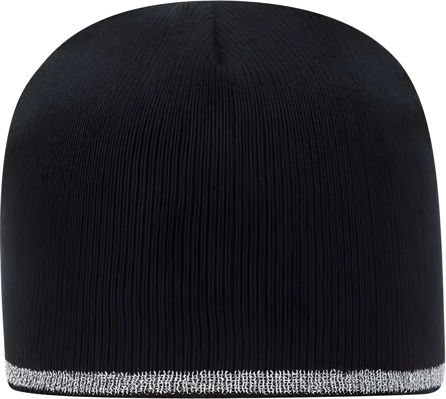 OTTO 91-1237 100% Acrylic 8 Reflective Beanie - Black - Black / One Size Fits Most