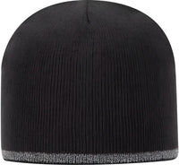 OTTO 91-1237 100% Acrylic 8 Reflective Beanie - Charcoal Gray - Dark Gray / One Size Fits Most