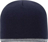 OTTO 91 1237 100% Acrylic 8 Reflective Beanie Navy Navy / One Size Fits Most