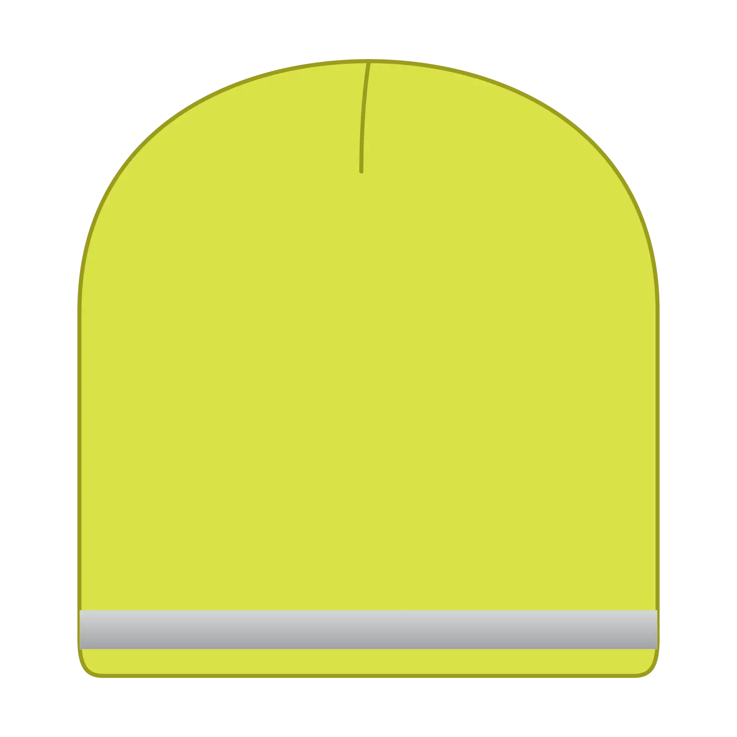 OTTO 91-1237 9’’ Classic Knit Beanie W/ Reflective Stripe - N. Yellow - N. Yellow / 6 1/2’’ - 7 5/8’’