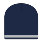 OTTO 91-1237 9’’ Classic Knit Beanie W/ Reflective Stripe - Navy - Navy / 6 1/2’’ - 7 5/8’’