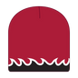 OTTO 91-628 8’’ Reversible Beanie - Red/Blk/Wht - Red/Blk/Wht / 6 1/2’’ - 7 5/8’’