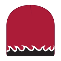 OTTO 91-628 8’’ Reversible Beanie - Red/Blk/Wht - Red/Blk/Wht / 6 1/2’’ - 7 5/8’’