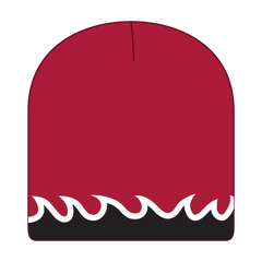 OTTO 91-628 8’’ Reversible Beanie - Red/Blk/Wht - Red/Blk/Wht / 6 1/2’’ - 7 5/8’’