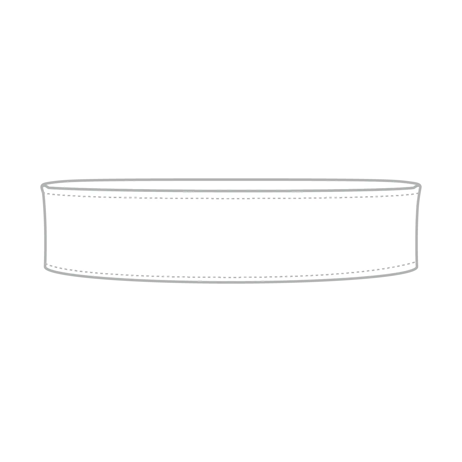 OTTO 92-1097 Hat Band - White - White / M