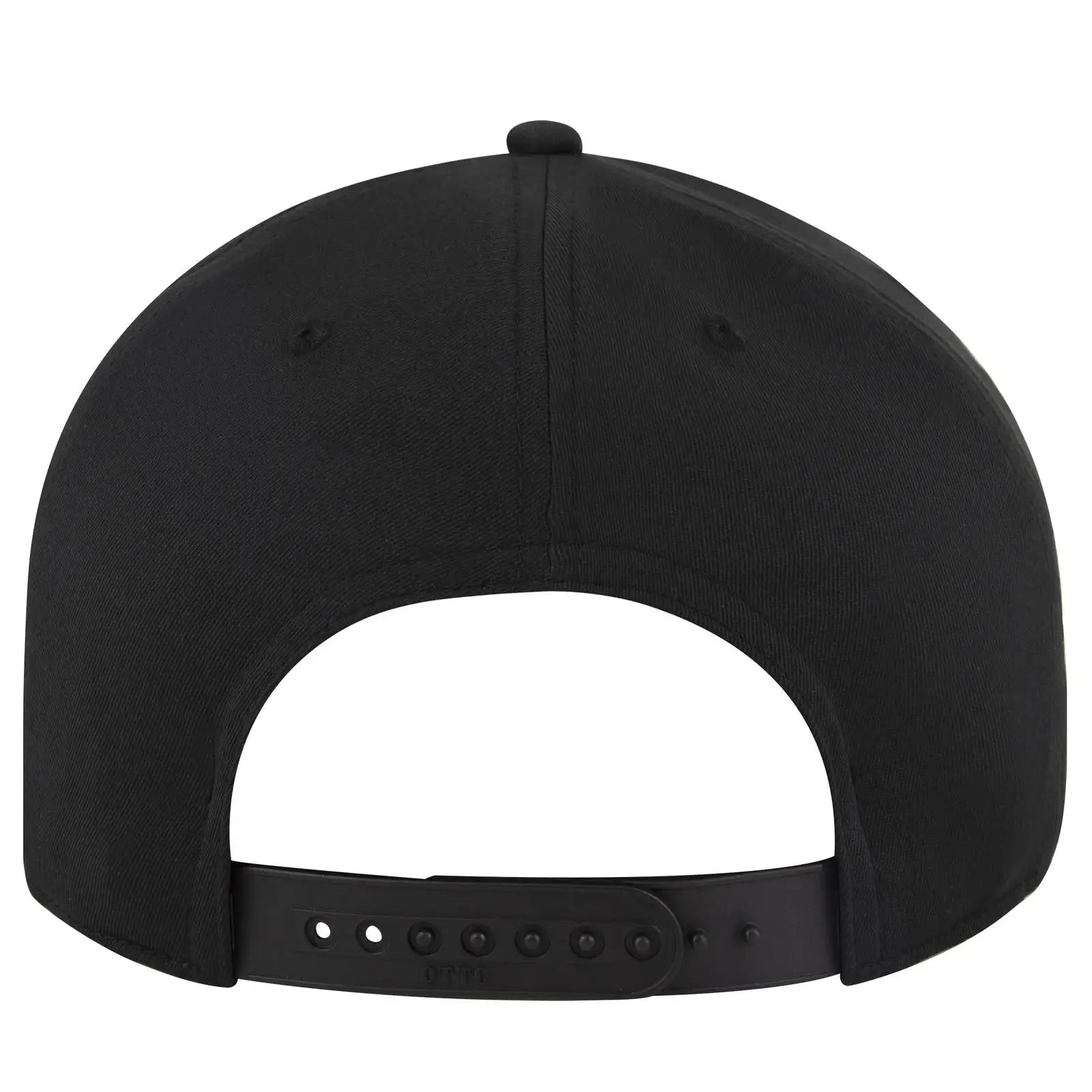 OTTO 930-1 6 Panel Pro Style Baseball Cap - Black - Black / 7 3/8’’ - 7 5/8’’