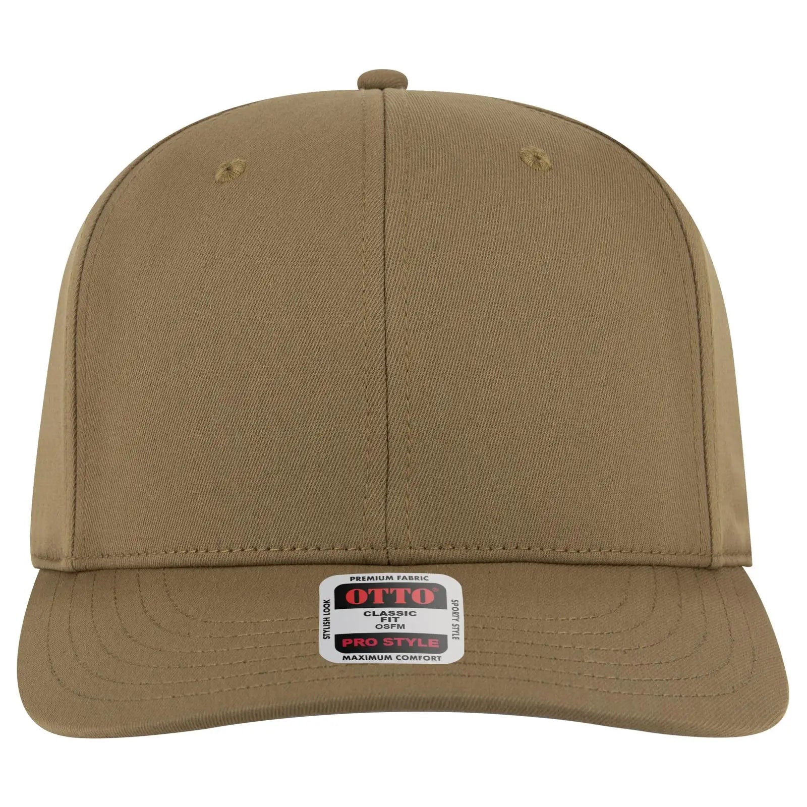 OTTO 930-1 6 Panel Pro Style Baseball Cap - Coyote Brown - Coyote Brown / 7 3/8’’ - 7 5/8’’