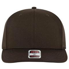 OTTO 930-1 6 Panel Pro Style Baseball Cap - Dk. Brown - Dk. Brown / 7 3/8’’ - 7 5/8’’