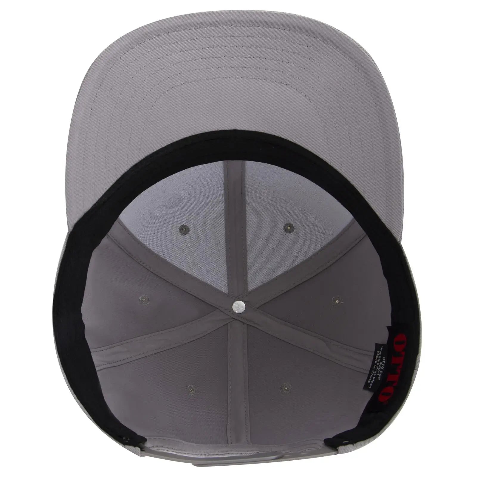 OTTO 930-1 6 Panel Pro Style Baseball Cap - Gray - Gray / 7 3/8’’ - 7 5/8’’