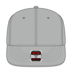 OTTO 930-1 6 Panel Pro Style Baseball Cap - Gray - Gray / 7 3/8’’ - 7 5/8’’
