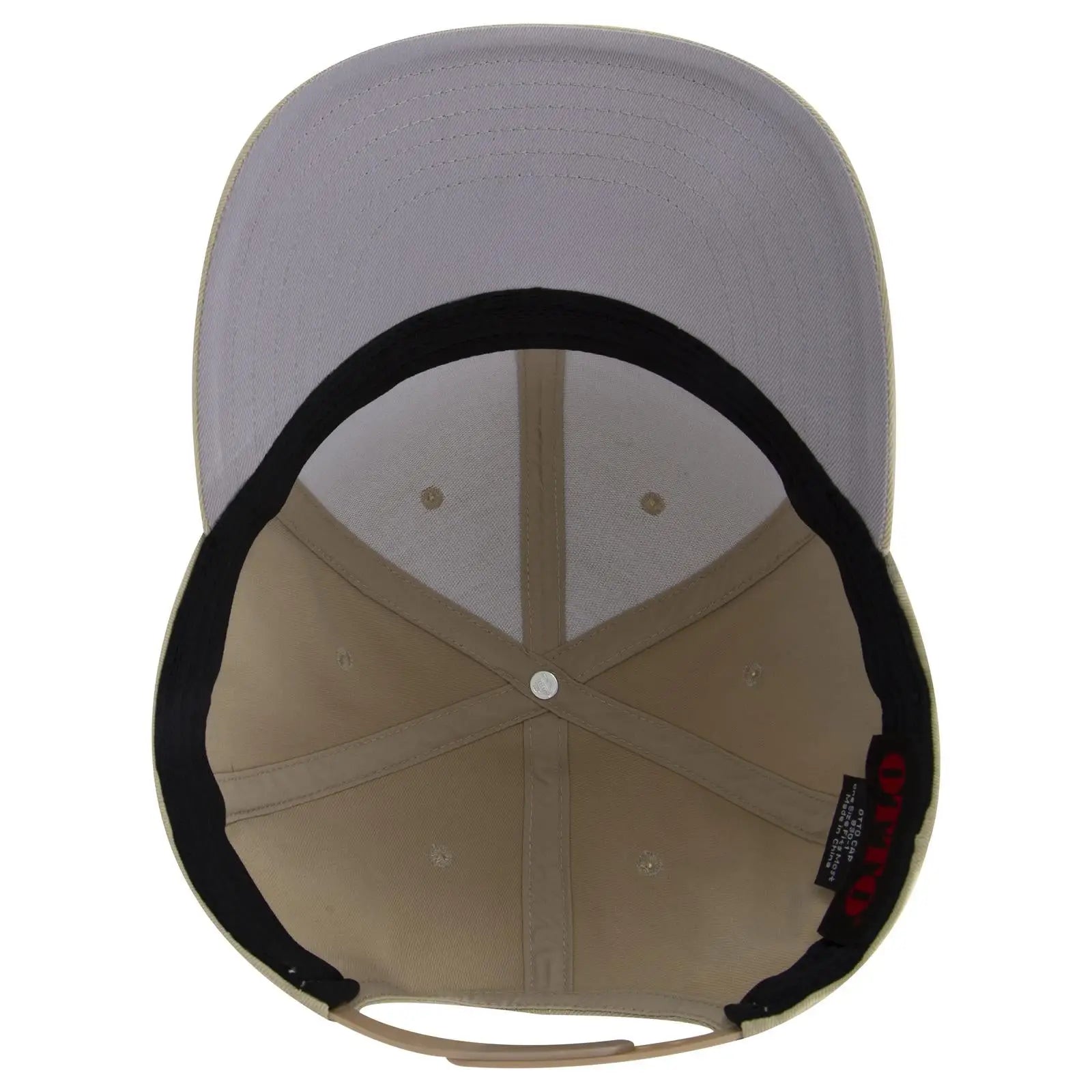 OTTO 930-1 6 Panel Pro Style Baseball Cap - Khaki - Khaki / 7 3/8’’ - 7 5/8’’