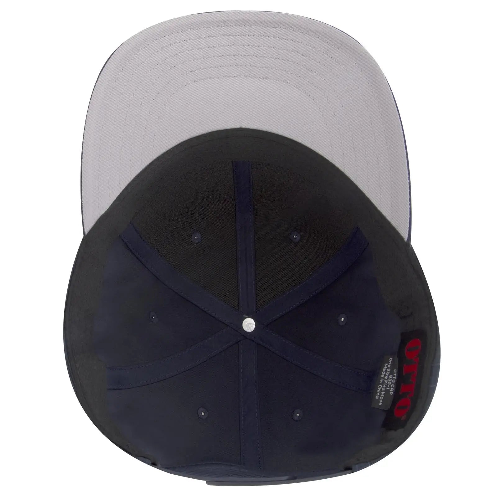 OTTO 930-1 6 Panel Pro Style Baseball Cap - Navy - Navy / 7 3/8’’ - 7 5/8’’