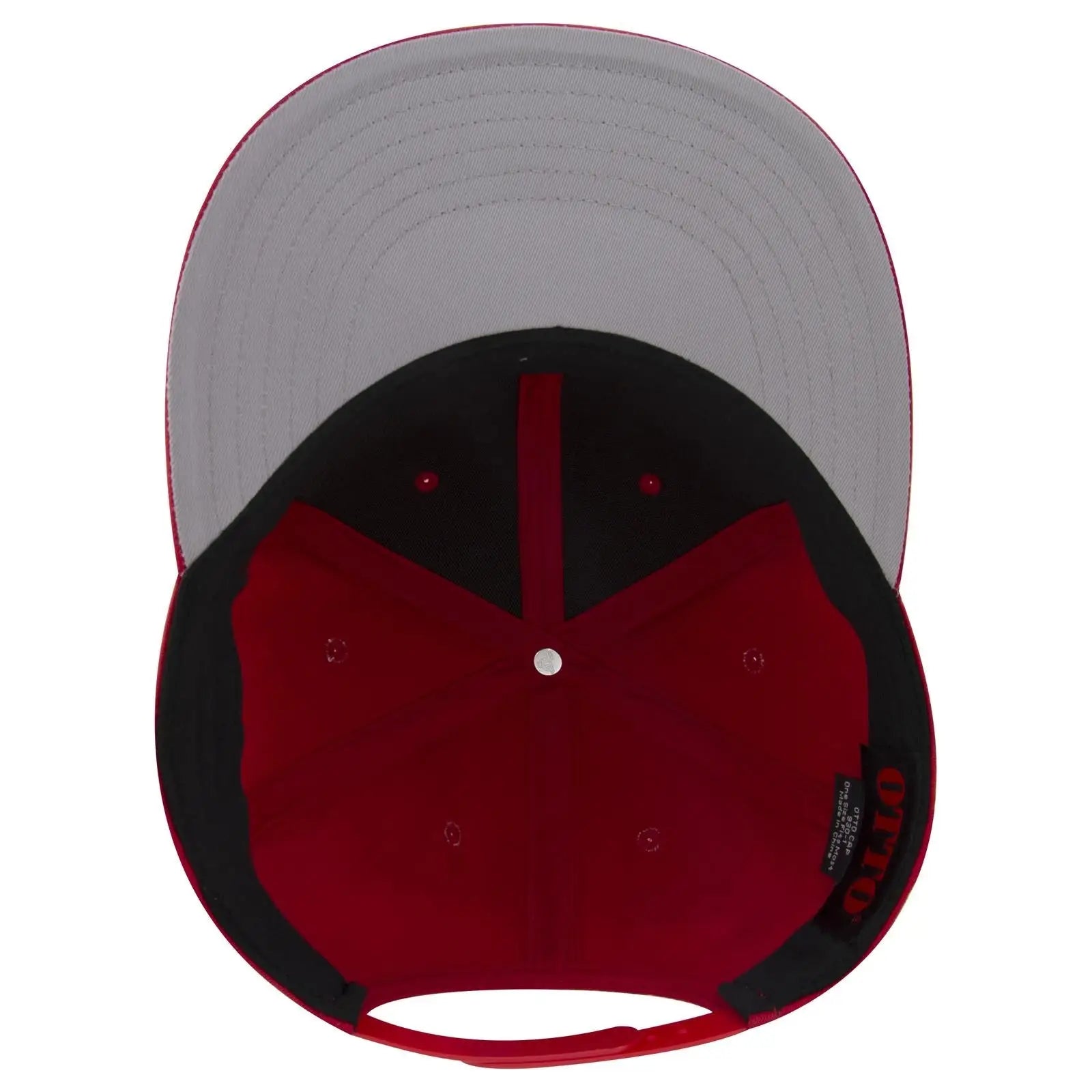 OTTO 930-1 6 Panel Pro Style Baseball Cap - Red - Red / 7 3/8’’ - 7 5/8’’