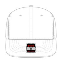 OTTO 930-1 6 Panel Pro Style Baseball Cap - White - White / 7 3/8’’ - 7 5/8’’