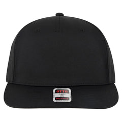 OTTO 9305-1 5 Panel Pro Style Baseball Cap - Black - Black / 7 3/8’’ - 7 5/8’’