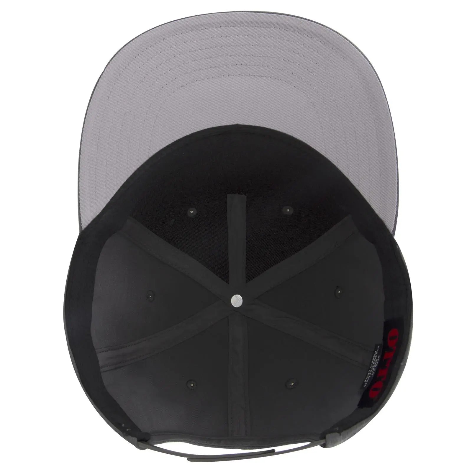 OTTO 9305-1 5 Panel Pro Style Baseball Cap - Char. Gray - Char. Gray / 7 3/8’’ - 7 5/8’’