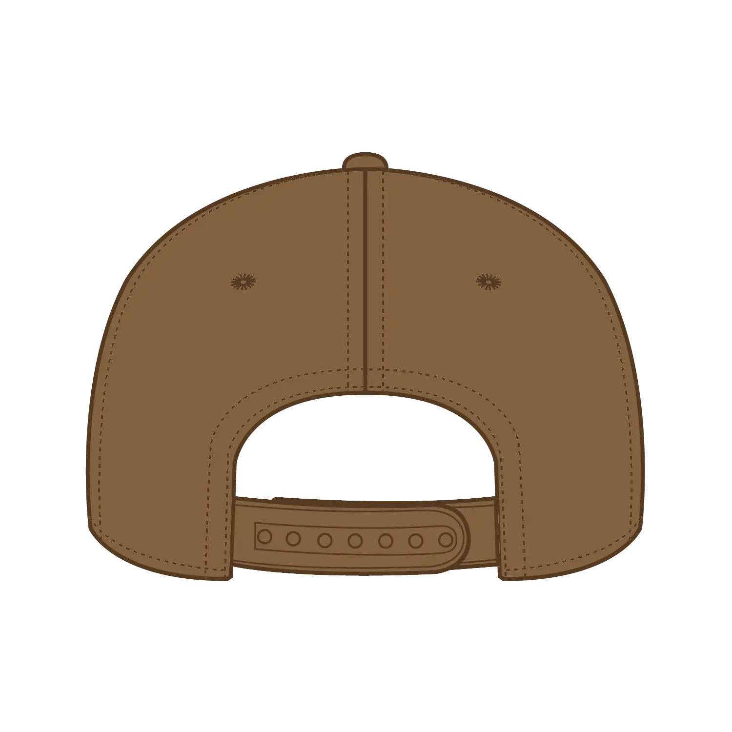 OTTO 9305-1 5 Panel Pro Style Baseball Cap - Coyote Brown - Coyote Brown / 7 3/8’’ - 7 5/8’’