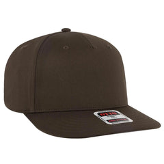 OTTO 9305-1 5 Panel Pro Style Baseball Cap - Dk. Brown - Dk. Brown / 7 3/8’’ - 7 5/8’’