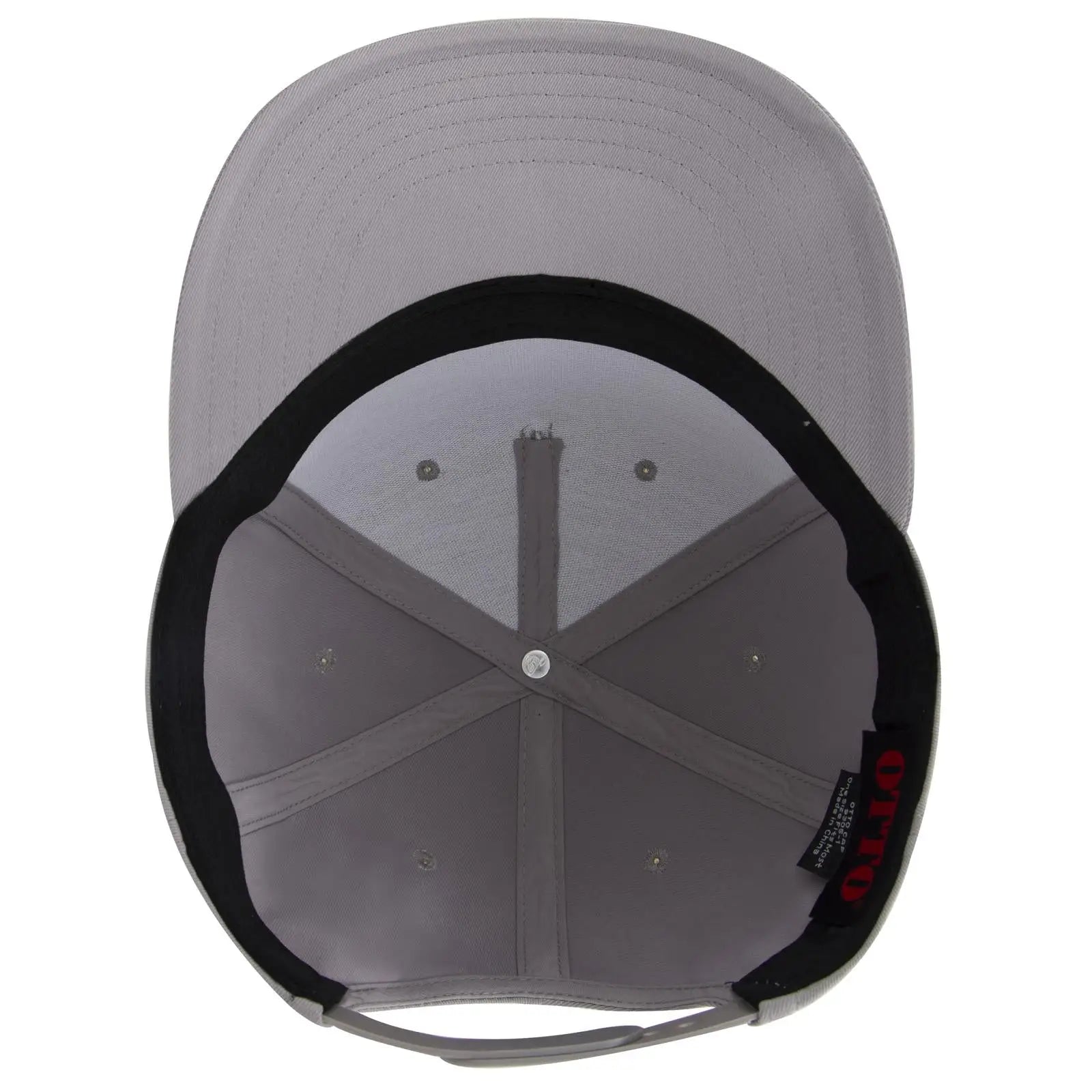 OTTO 9305-1 5 Panel Pro Style Baseball Cap - Gray - Gray / 7 3/8’’ - 7 5/8’’