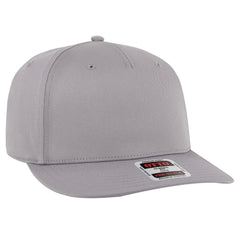 OTTO 9305-1 5 Panel Pro Style Baseball Cap - Gray - Gray / 7 3/8’’ - 7 5/8’’