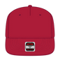 OTTO 9305-1 5 Panel Pro Style Baseball Cap - Red - Red / 7 3/8’’ - 7 5/8’’