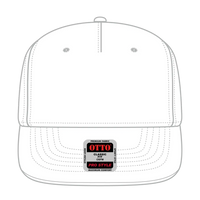 OTTO 9305-1 5 Panel Pro Style Baseball Cap - White - White / 7 3/8’’ - 7 5/8’’