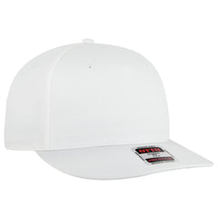 OTTO 9305-1 5 Panel Pro Style Baseball Cap - White - White / 7 3/8’’ - 7 5/8’’