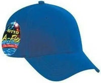 OTTO 94-518 Stretchable Washed Brushed Cotton Twill Low Profile Pro Style Cap - Royal - Royal / S/M